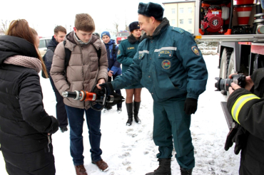 Профориентация: заславские школьники посетили день открытых дверей в Минском РОЧС