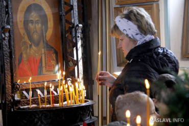 Православные Заславля отмечают совпавшее с Великой субботой Благовещение и  готовятся к Пасхе