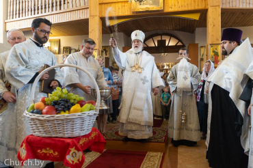 Патриарший Экзарх всея Беларуси совершил всенощное бдение в Преображенском кафедральном соборе Заславля
